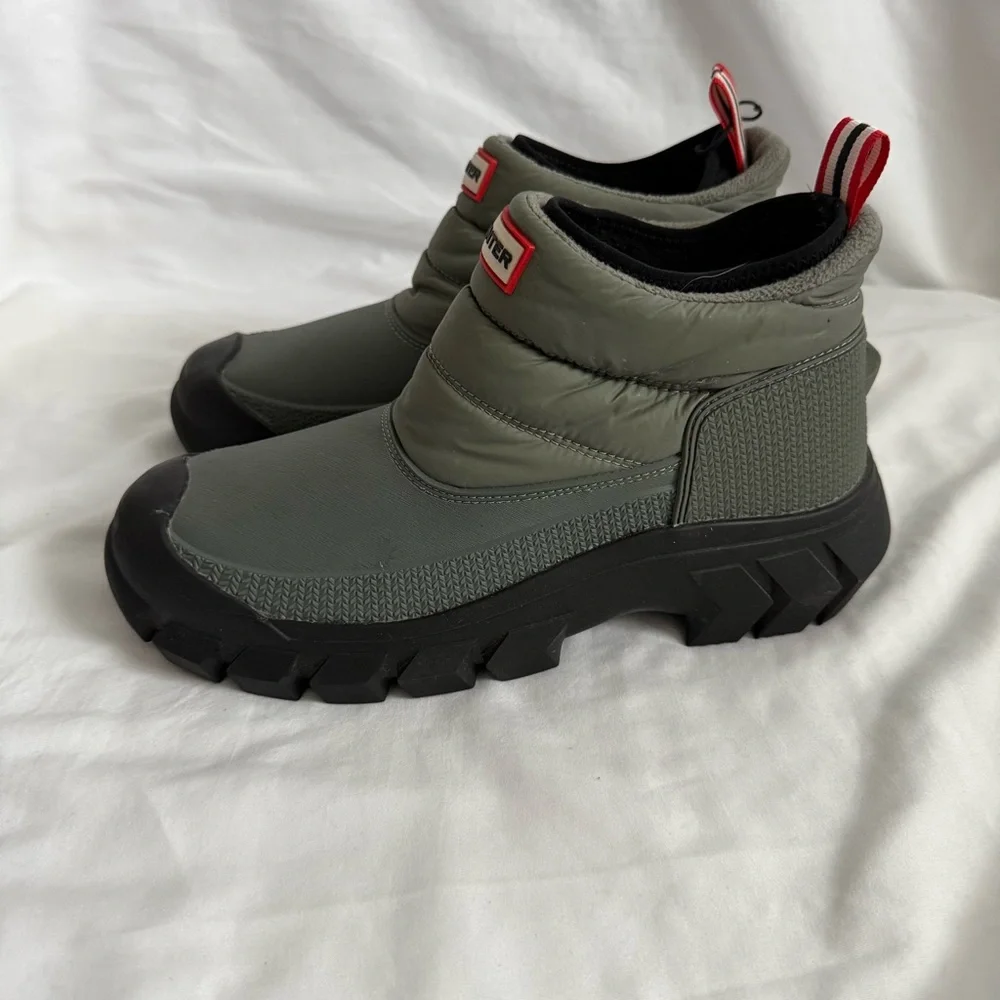 Hunter Intrepid Mens Pull‎ On Insulated Waterproof Winter Snow Ankle Boots Sz 7